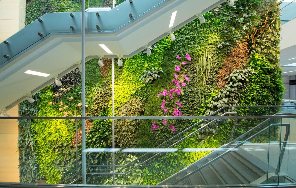 Parker installed this living wall at Rutgers in 2015.